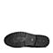 BELLE/百丽冬季专柜同款黑色摔纹油蜡小牛皮女皮靴BQU45DD7