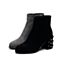 BELLE/百丽冬季专柜同款黑色羊绒皮革女皮靴R7U1DDD7