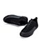 BELLE/百丽冬季专柜同款黑色牛皮/人造革男休闲鞋5KF01DM7
