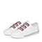 BELLE/百丽专柜同款白/红运动风牛皮革女皮鞋（红橡筋）BRT21AM8
