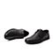 BELLE/百丽商场同款黑色牛皮革男商务休闲皮鞋5PL01AM8