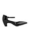 BELLE/百丽专柜同款黑色皱漆皮尖头女单鞋S3D1DAQ8