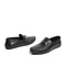 BELLE/百丽夏商场同款黑色牛皮男休闲鞋5SD01BM8