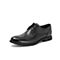 BELLE/百丽商场同款黑色布洛克雕花小牛皮革系带正装男皮鞋B6307CM8