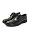 BELLE/百丽商场同款黑色牛皮革正装男系带皮鞋5TZ01CM8