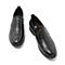 BELLE/百丽商场同款黑色牛皮革商务正装男皮鞋5UG02CM8