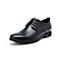 BELLE/百丽商场同款黑色牛皮革商务正装男皮鞋5UG01CM8