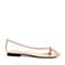 BELLE/百丽粉色合成材料/羊皮革浅口平底女单鞋13801CQ8
