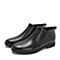 BELLE/百丽商场同款牛皮革商务正装男皮靴5VV02DD8