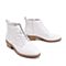 BELLE/百丽小白靴专柜同款牛皮革系带尖头女及踝靴T1A2DDD8