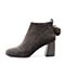 BELLE/百丽商场同款天鹅绒女及踝靴短靴91982DD8