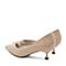 BELLE/百丽猫跟鞋年春季商场同款漆牛皮革/人造革女皮鞋BQ601AQ9