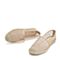 BELLE/百丽渔夫鞋春商场同款网布透明钻平跟女休闲鞋T4P1DAM9
