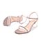 BELLE/百丽透明水晶跟夏商场同款女凉鞋T8G1DBL9