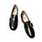 BELLE/百丽秋商场同款舒适粗跟油皮牛皮革女皮鞋BZ928CM9