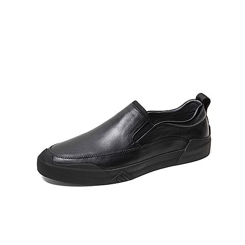 BELLE/百丽秋商场同款牛皮革商务休闲男皮鞋6BV02CM9