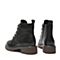 BELLE/百丽冬商场同款马丁靴牛皮革女皮靴短靴(薄绒里)BZTB2DD9