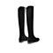 BELLE/百丽冬商场同款羊绒皮革女瘦瘦长靴(单里)U5L1DDC9