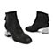 BELLE/百丽冬商场同款绒布女靴(单里)3G255DD9
