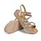 百丽罗马凉鞋女夏季新商场同款仙女风坡跟厚底凉鞋3PV35BL0