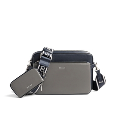 belle/百丽箱包商场同款压花人造革时尚背提包x5384dx0