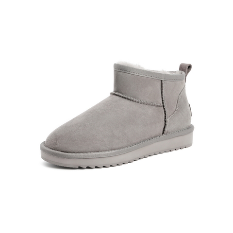 百丽保暖雪地靴女2021冬新商场同款时尚低帮短靴加绒X2P1DDM1