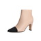 百丽小香风链条时装靴女2022冬新商场同款尖头气质短靴3KC43DD2