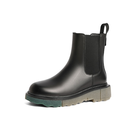 百丽简约大方烟筒靴女2022冬新商城同款气质短靴Y6V3DDZ2