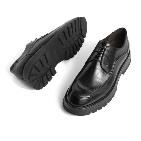 百丽商务正装鞋男2022冬新商场同款牛皮革精英气质皮鞋7VM01DM2