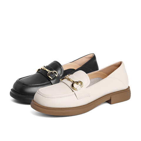 百丽简约乐福鞋2022春新舒适通勤百搭单鞋B1270AA2