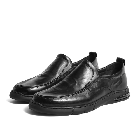 百丽质感漆皮商务鞋男2023春新商场同款牛皮革休闲皮鞋7YD01AM3