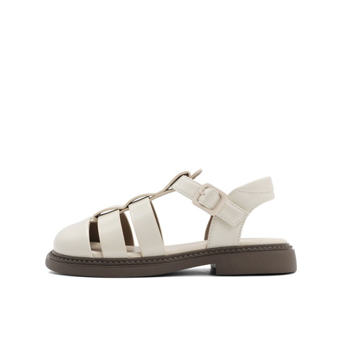 百丽休闲猪笼鞋童2023夏新商场同款镂空罗马凉鞋81900B73