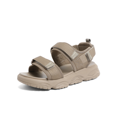 百丽厚底沙滩凉鞋男2023夏新魔术贴户外度假休闲运动凉鞋A1147BL3