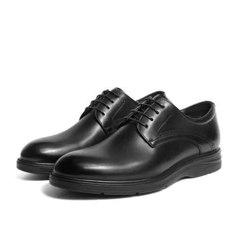 百丽通勤商务皮鞋男2023秋新牛皮革婚宴出席职场正装鞋A1182CM3