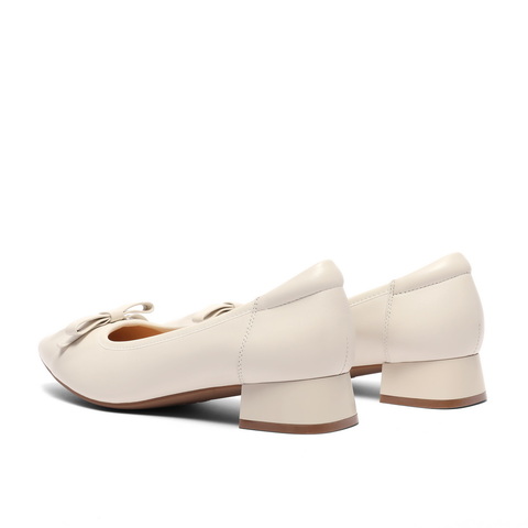 百丽尖头蝴蝶结高跟鞋女2023秋新商场同款优雅单鞋Z7Q1DCQ3