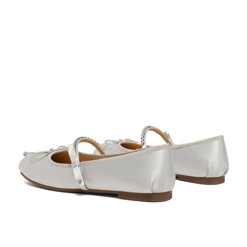 百丽钻带玛丽珍鞋女2023秋新商场同款蝴蝶结公主芭蕾舞鞋Z7Z1DCQ3