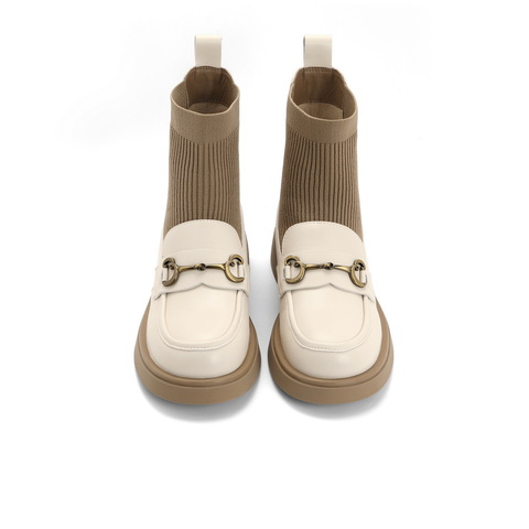 百丽经典通勤袜靴女23冬新商场同款百搭舒适短靴A2N1DDD3