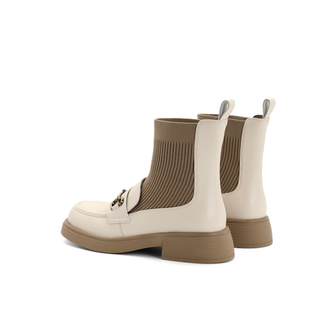 百丽经典通勤袜靴女23冬新商场同款百搭舒适短靴A2N1DDD3