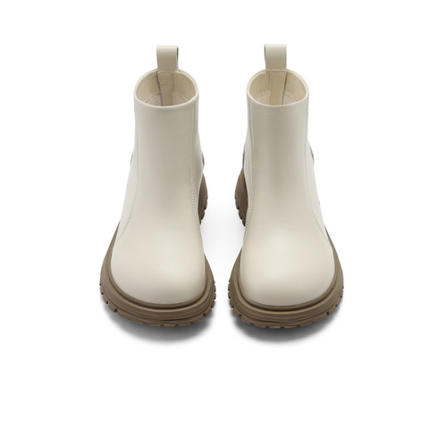 百丽质感百搭休闲靴女童23冬商场同款暖和纯色短靴A3227D93