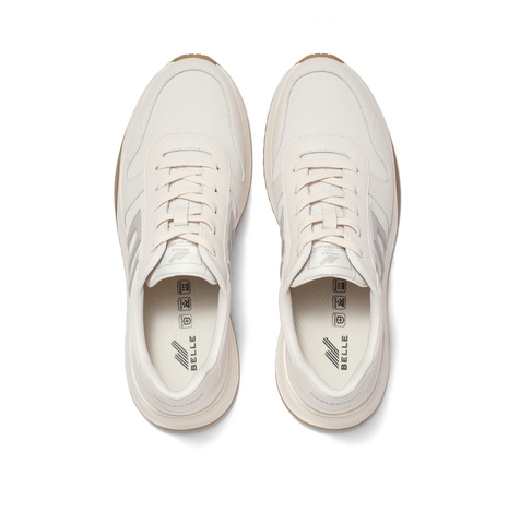 百丽潮搭休闲鞋男2023秋新商场同款跑道设计运动风老爹鞋D8F05CM3