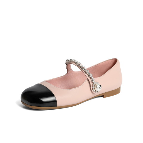 百丽公主风玛丽珍鞋女2023秋新钻带小香风单鞋BL202CQ3