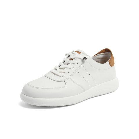 百丽撞色小白鞋男2023秋新商场同款牛皮革套脚休闲板鞋D8T01CM3