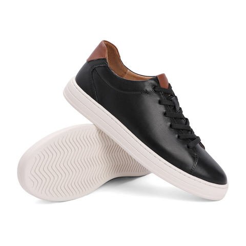 百丽低帮板鞋男鞋2021秋牛皮革简约休闲鞋小白鞋A0548CM1