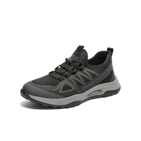 百丽舒适厚底休闲运动鞋男鞋2023年秋季户外跑步鞋老爹鞋A1712CM3