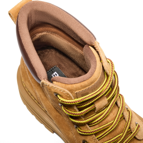 百丽复古潮流休闲靴男靴2023冬户外徒步工装靴大黄靴加绒A1762DD3