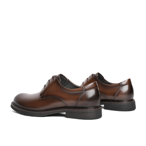 百丽通勤商务鞋男士2024春季新款牛皮革婚宴出席正装皮鞋A1377AM4