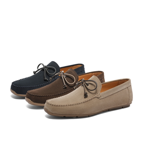 百丽时尚一脚蹬豆豆鞋男2024春季新款舒适套脚休闲懒人鞋A1379AM4