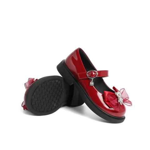 百丽公主风舒适皮鞋女童24春新商场同款玛丽珍鞋A5119A84