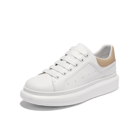 百丽时尚百搭小白鞋男2024春新厚底增高后尾撞色休闲板鞋A1482AM4