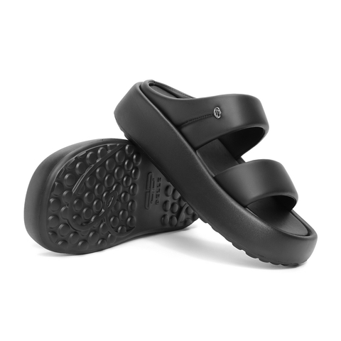 百丽休闲舒适拖鞋女24夏新厚底一字式居家拖鞋B1841BT4